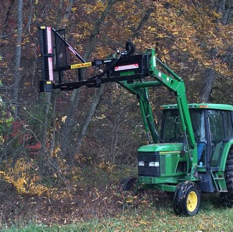 skid steer tree trimming attachments|tractor mounted tree limb trimmer.